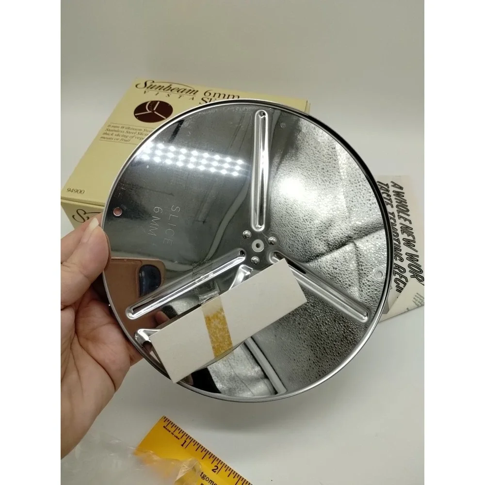 Vintage Sunbeam Vista Professional Food Processor Slicing Blade 6mm #94900